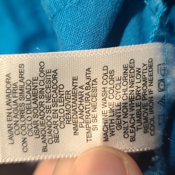 Derek Lam Cropped Pants Turquoise Size 10 - Picture 7 of 7